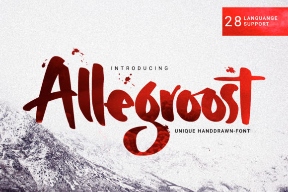 Allegroost: The Edgy Handwritten Font for Bold Digital Campaigns