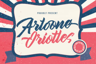 Artoone Oriottes: A Script Font for Editorial Design and Branding
