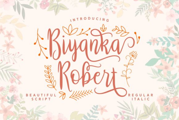 Biyanka Robert: A Script Font for Editorial Elegance