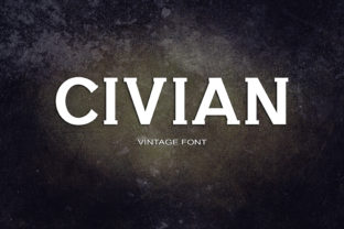 Civian: A Bold Serif Font for Retro Branding