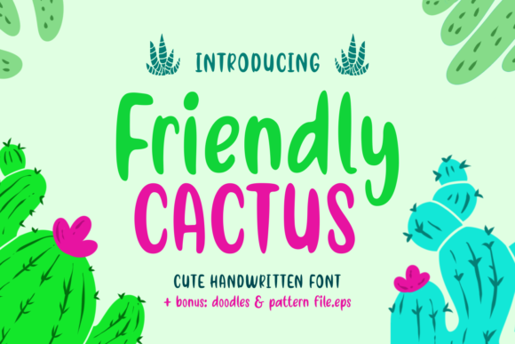 Friendly Cactus: A Playful Font for Creative Branding