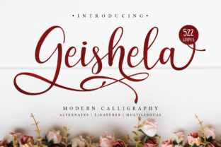 Geishela Script: A Timeless Script Font for Handmade Creators