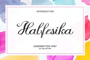 Halfesika Script: The Perfect Font for Handwritten Charm and Brand Consistency