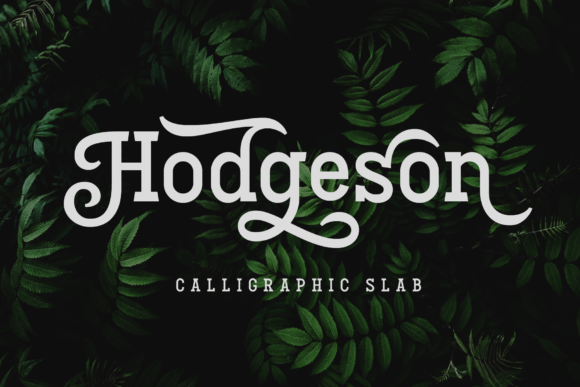 Hodgeson: A Unique Slab Serif Font for Crafters and Designers