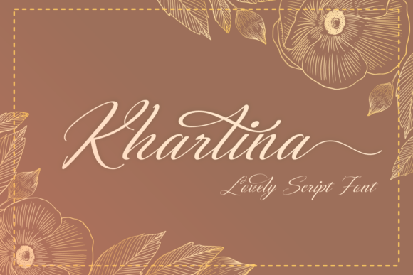 Khartina: A Script Font for Feminine Branding and Campaign Creativity