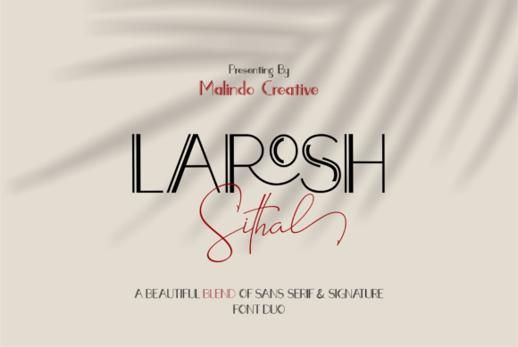 Larosh Sithal Duo: A Script Font for Elegant Branding and Creative Projects