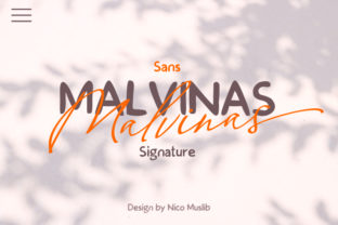 Malvinas Duo: A Script Handwritten Font for Modern Web Design