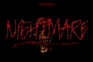 Nightmare Font: A Dark Elegance for Handmade Creators