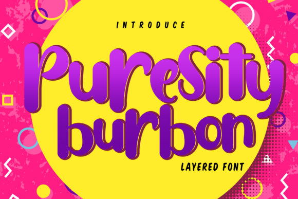 Puresity Burbon: A Script Handwritten Font for Creative Crafters