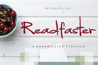 Readfaster: A Romantic Script Font for Handmade Creators