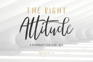 The Right Attitude Duo: A Script Handwritten Font for Modern Branding and Social Media
