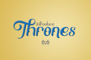 Thrones: A Modern Script Font for Creative Web Design