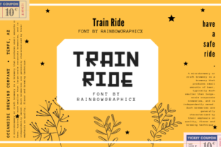 Train Ride: A Font for Crafting with Character