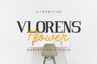Vlorens Flower Duo: A Serif Font for Editorial Design and Branding