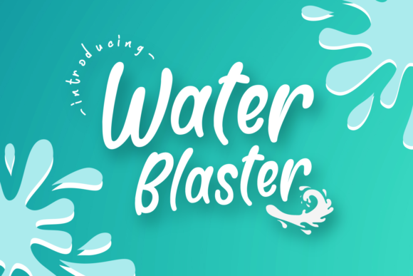 Water Blaster: A Script Font That Brings Freshness to Every Design